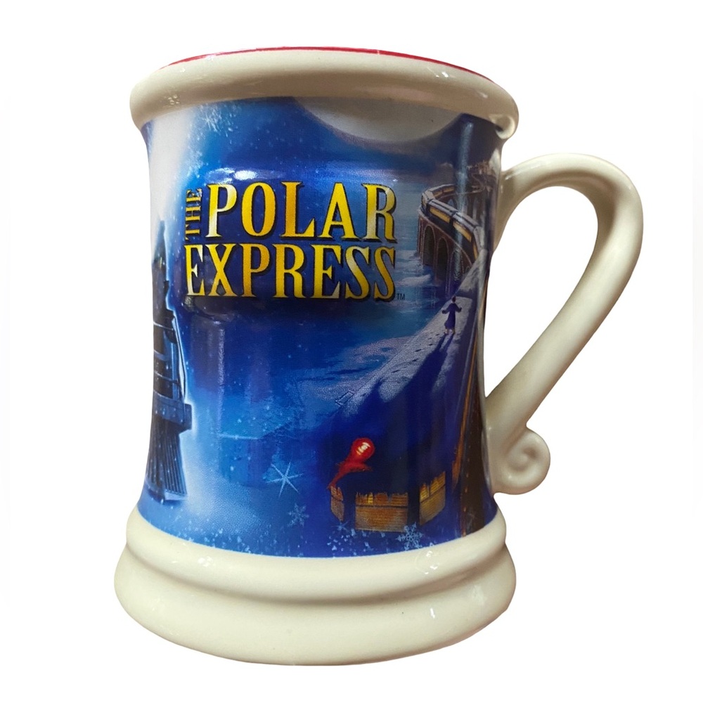 Polar Express BELIEVE 3D Embossed Ceramic Hot Chocolate Coffee Mug